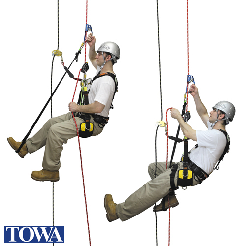 TOWA ブランコセット （ロープ アッセンディング システム） / i-ロープ／ブランコ／高所作業／レスキュー - (1)ブランコセット